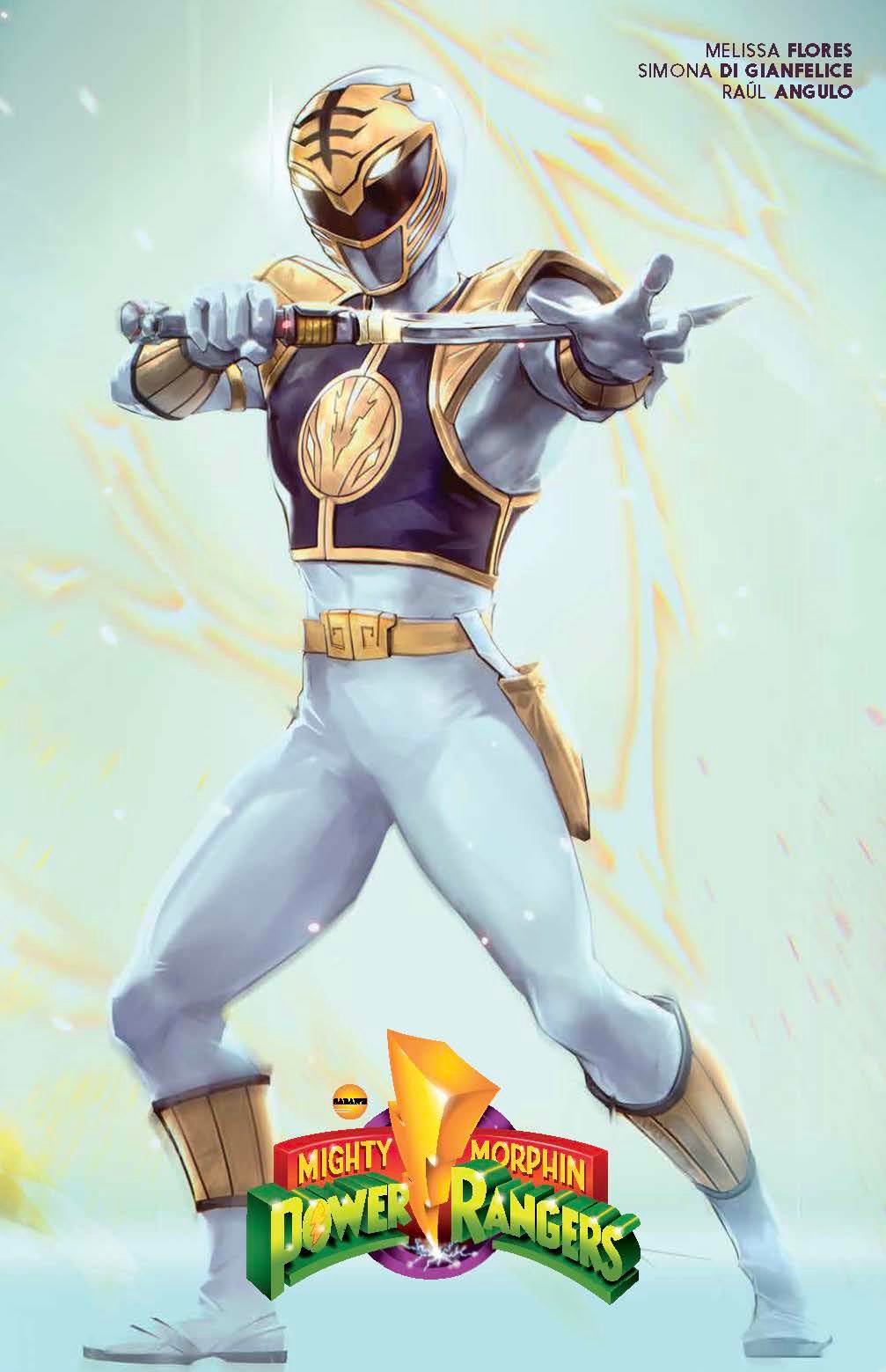 Mighty Morphin Power Rangers #103 Ivan Tao White Ranger Trade Dress Variant