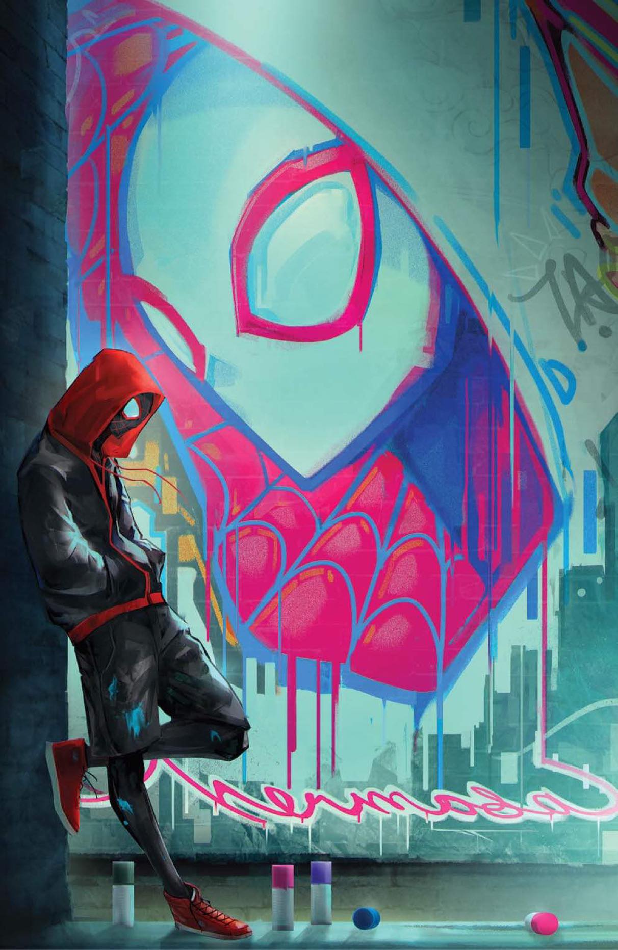 Funko Pop! Marvel Street Art Spider-Man Miles Morales Grafitti