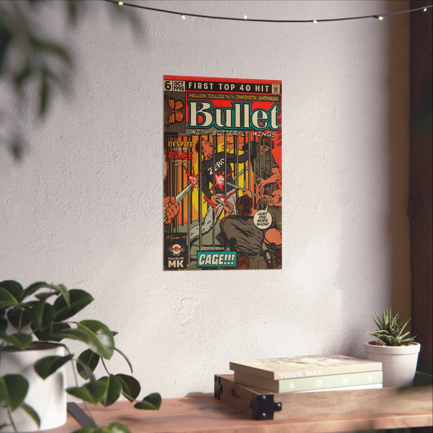 Bullet With Butterfly Wings - Matte Vertical Poster