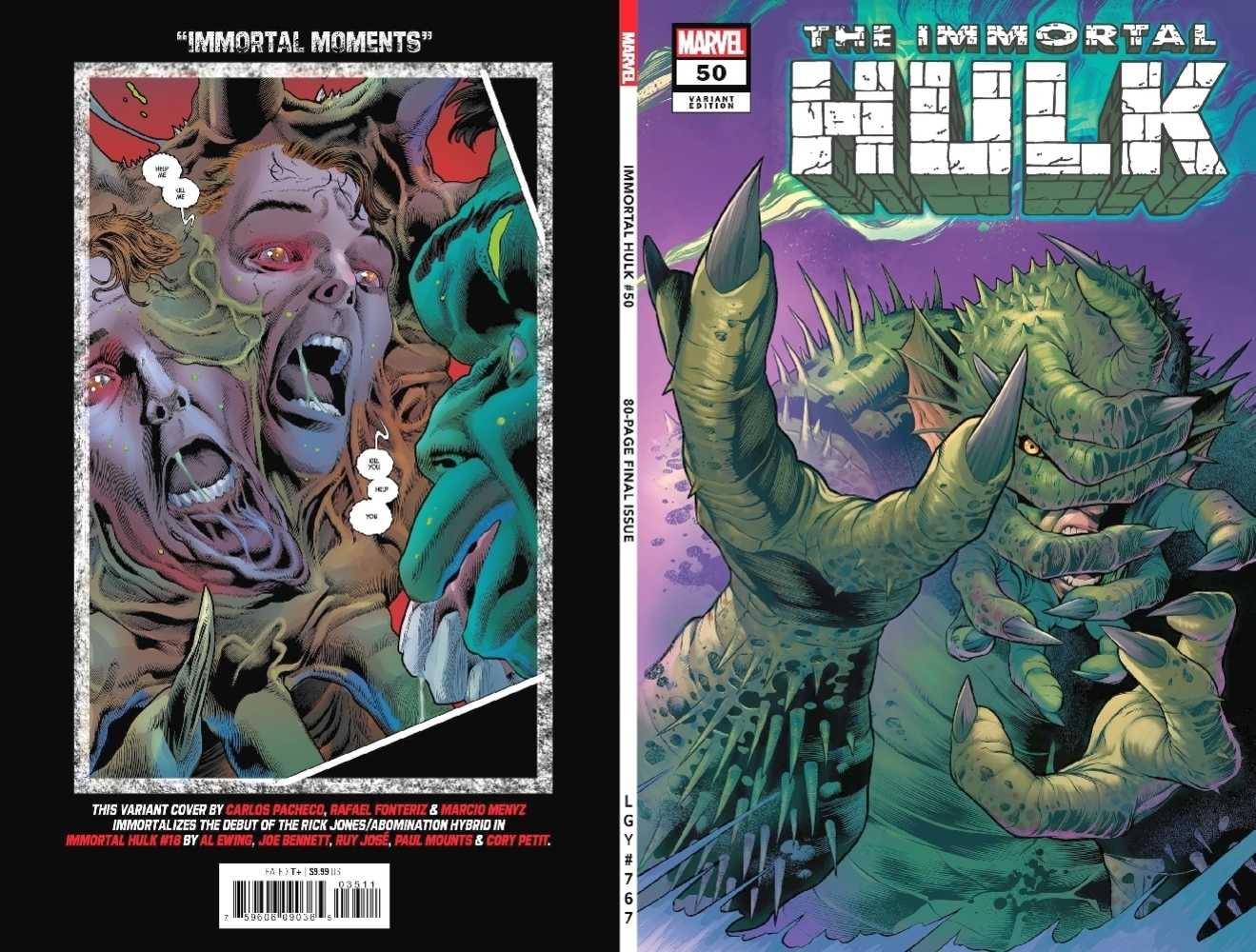 Immortal Hulk #50 Pacheco Variant