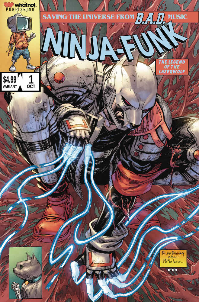 Ninja Funk #1 (Of 4) Cover C Kirkham Lazerwolf Variant (Mature)