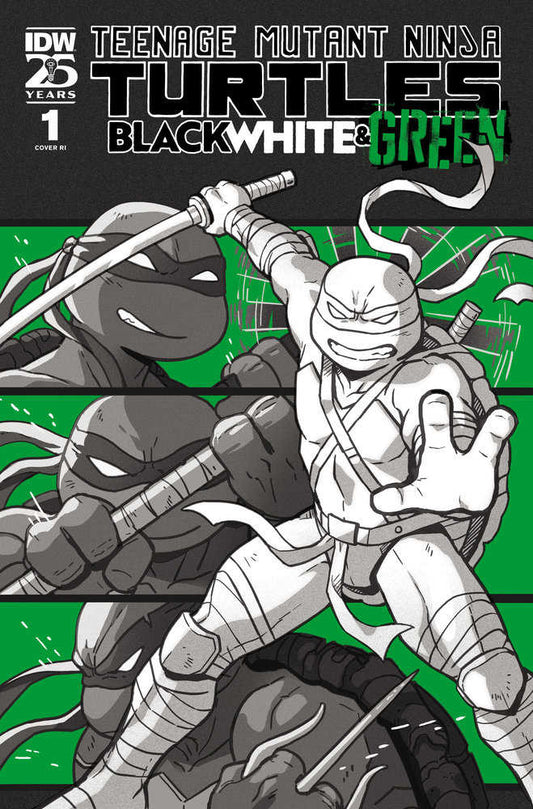 Teenage Mutant Ninja Turtles: Black, White, And Green #1 1:10 Foil