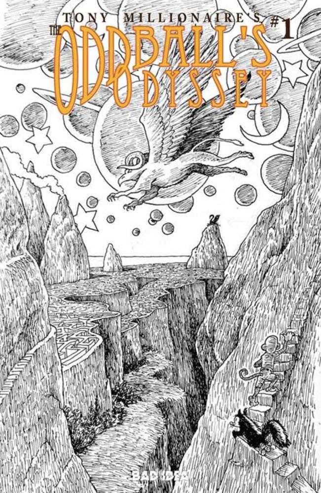 Oddballs Odyssey #1 (One Shot) Cover F Inc 1:20 Tony Millionaire Black & White Variant