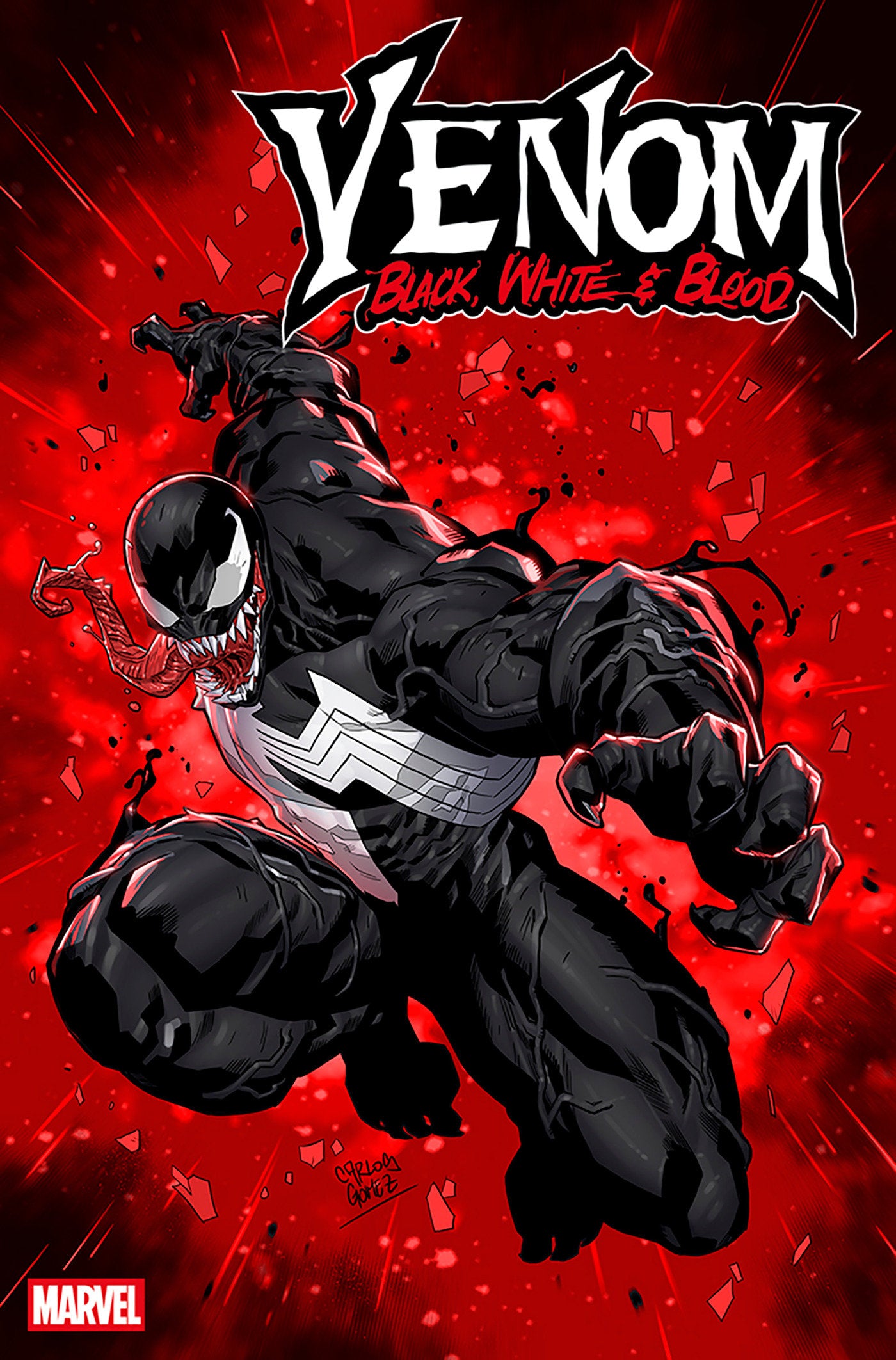 Venom: Black, White & Blood #2 1:25 Carlos Gomez Variant