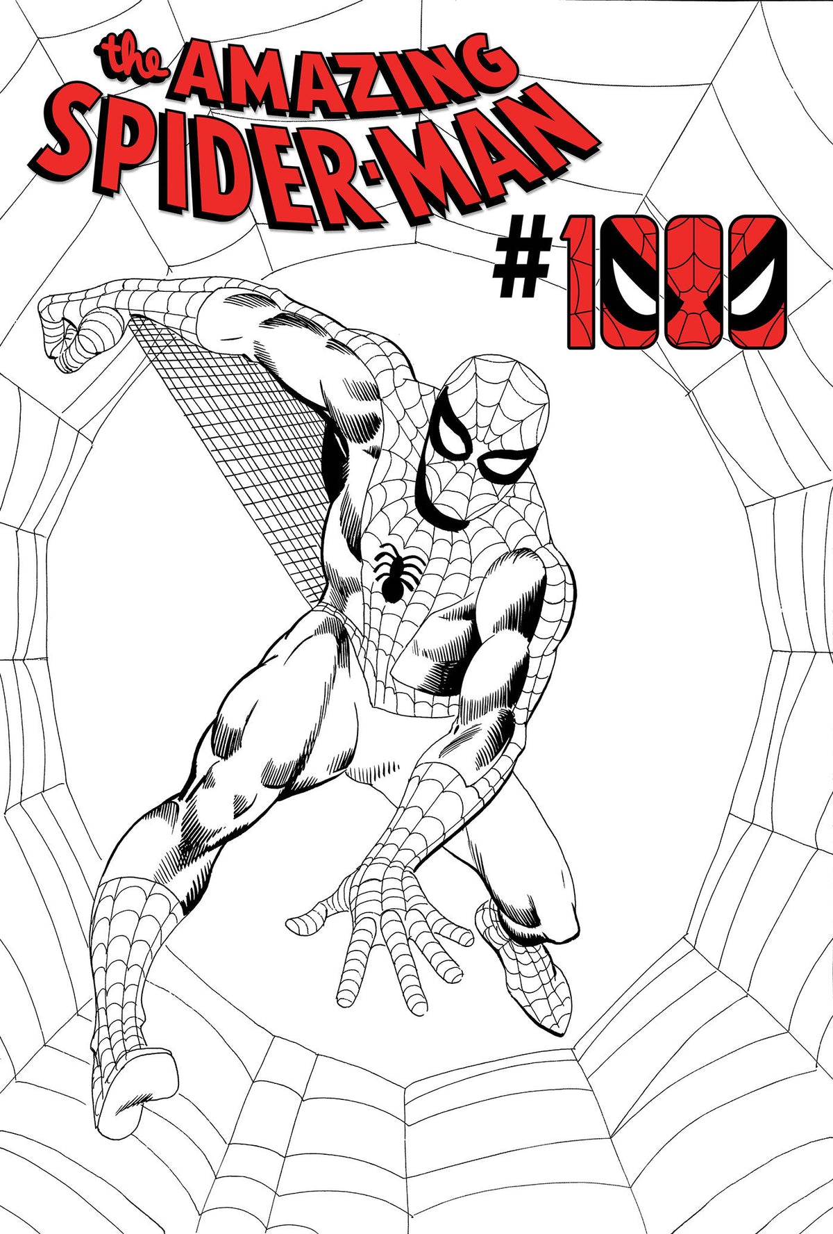Amazing Spider-Man #1000 1:50 Steve Ditko Black And White Variant