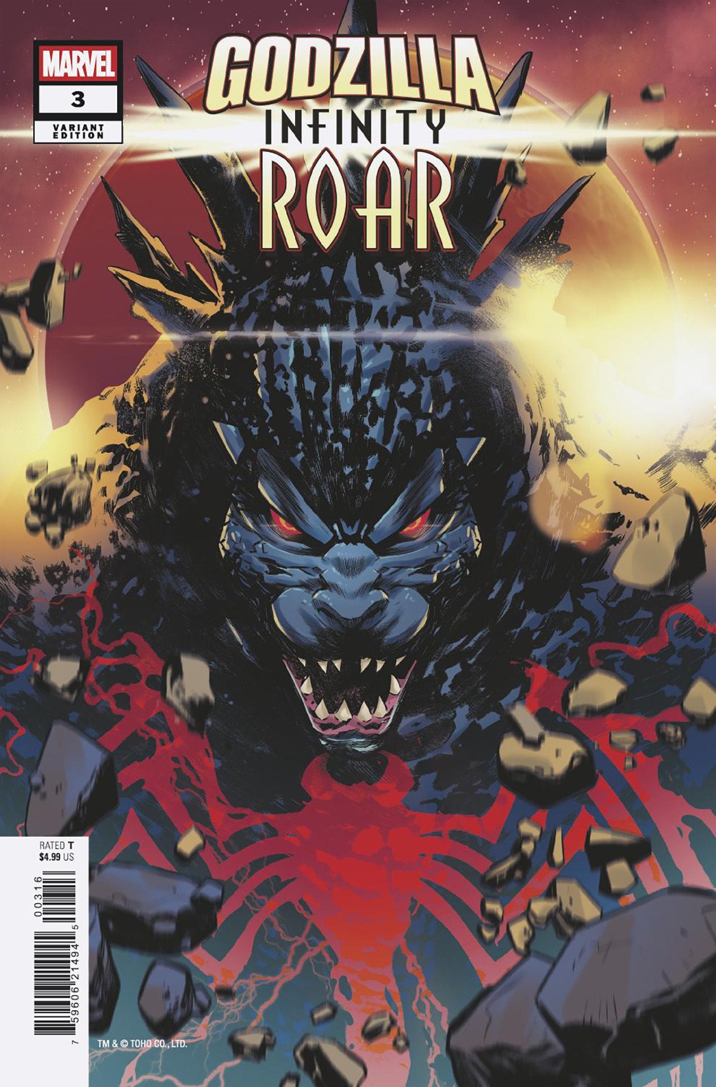 Godzilla: Infinity Roar #3 1:25 Francesco Manna Variant