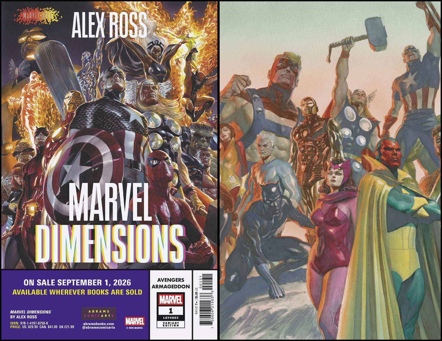 Avengers: Armageddon #1 Alex Ross Marvel Dimensions Variant *LIMIT 1 PER CUSTOMER
