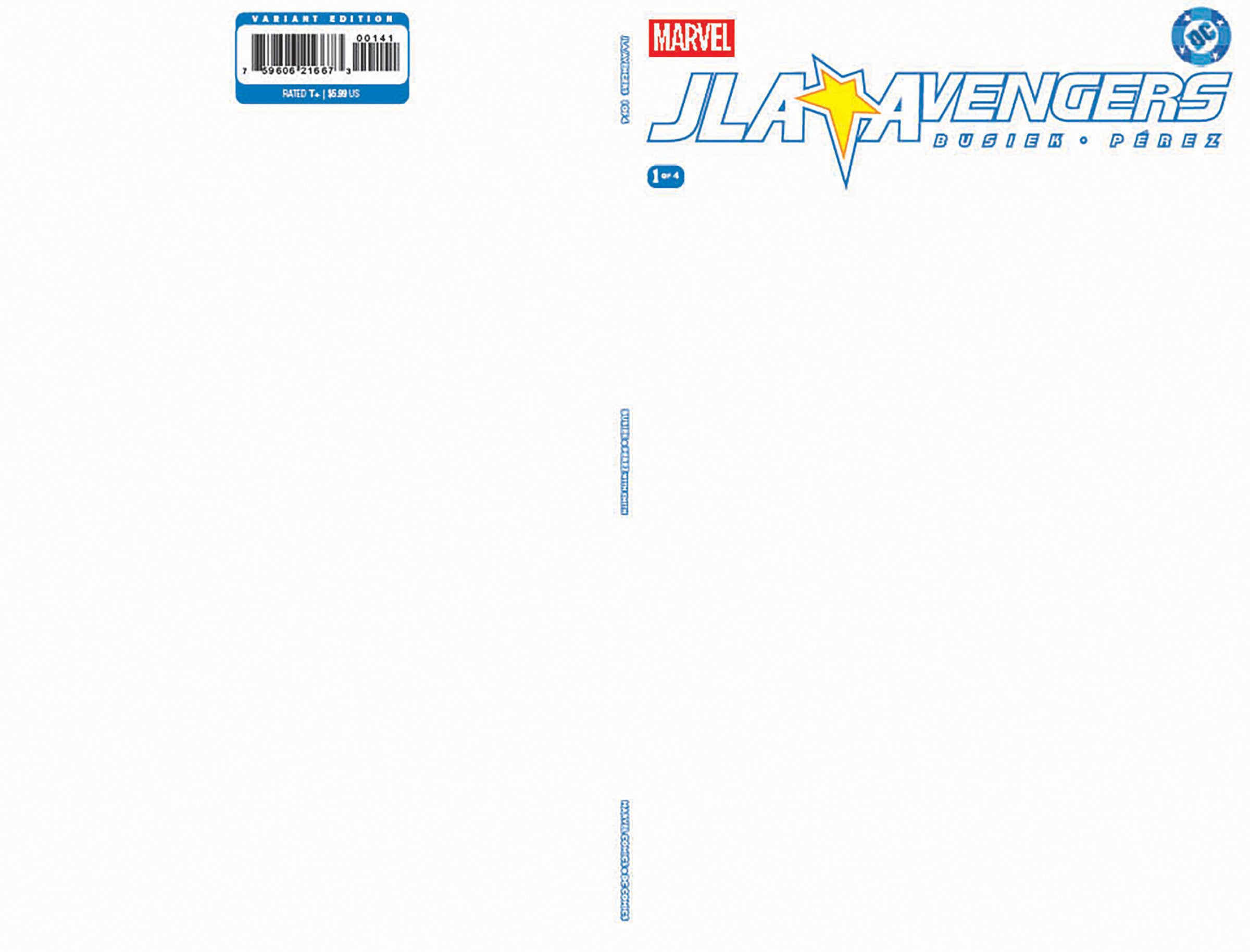 JLA/Avengers #1 Facsimile Edition Blank Cover Variant – South Side