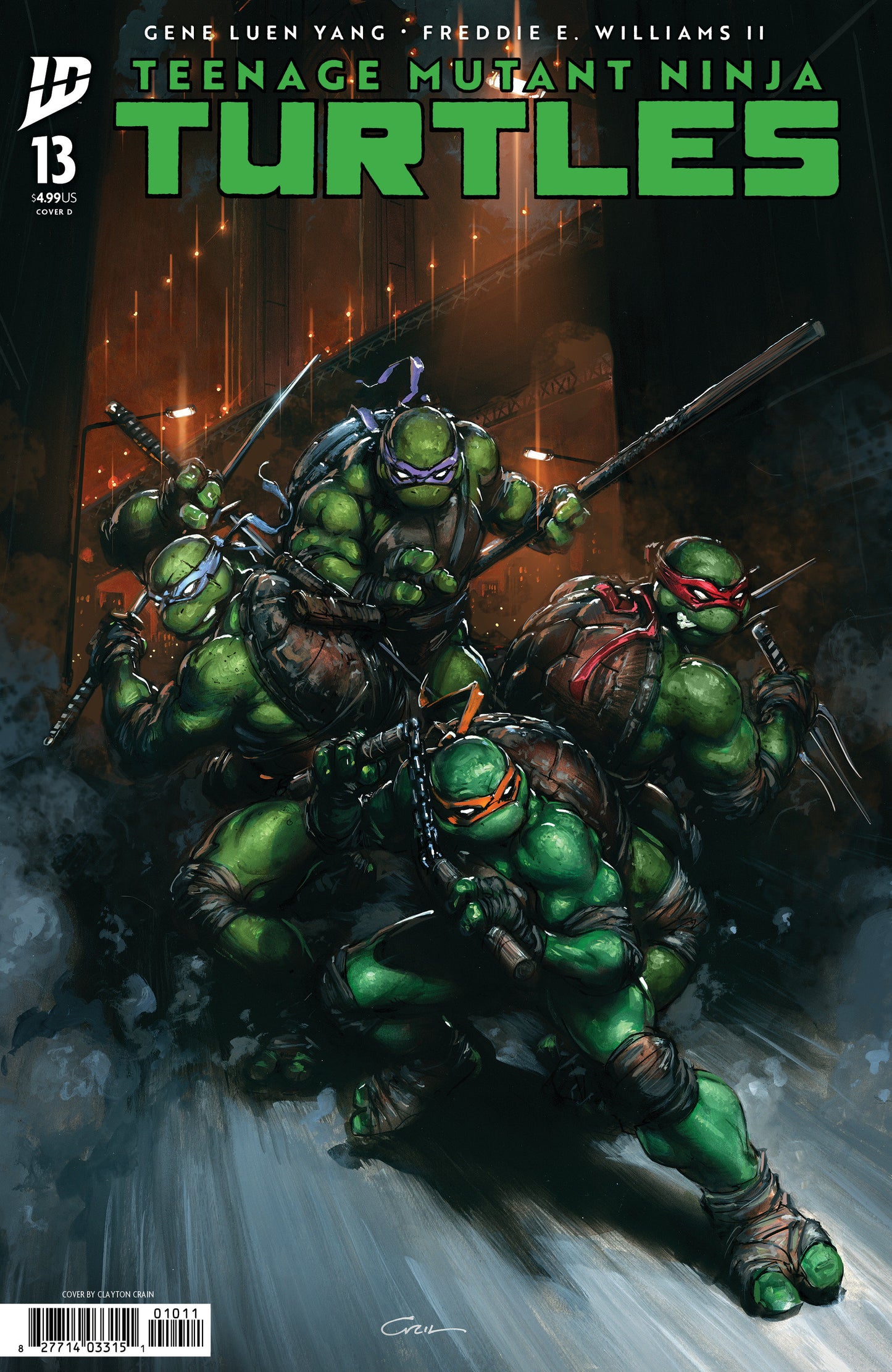 Teenage Mutant Ninja Turtles #13 Variant D (Crain)