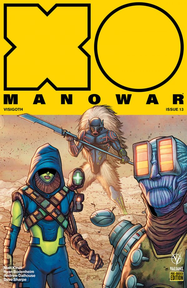 X-O Manowar #13 Cover E Pre-order Edition Bodenheim