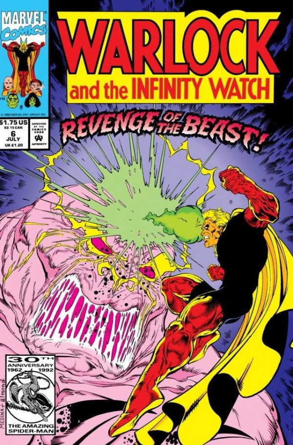 Warlock and the Infinity Watch #6 (Mid Grade) (1992)