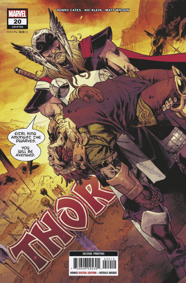 Thor #20 2nd Printing Nic Klein