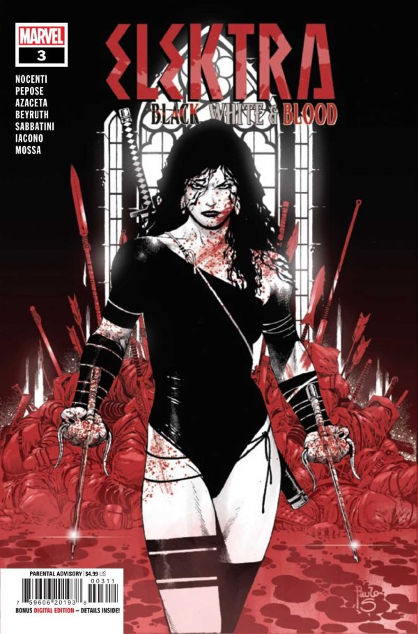 Elektra Black White Blood #3 (Of 4)