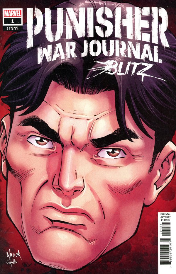 Punisher War Journal Blitz #1 Nauck Headshot Var