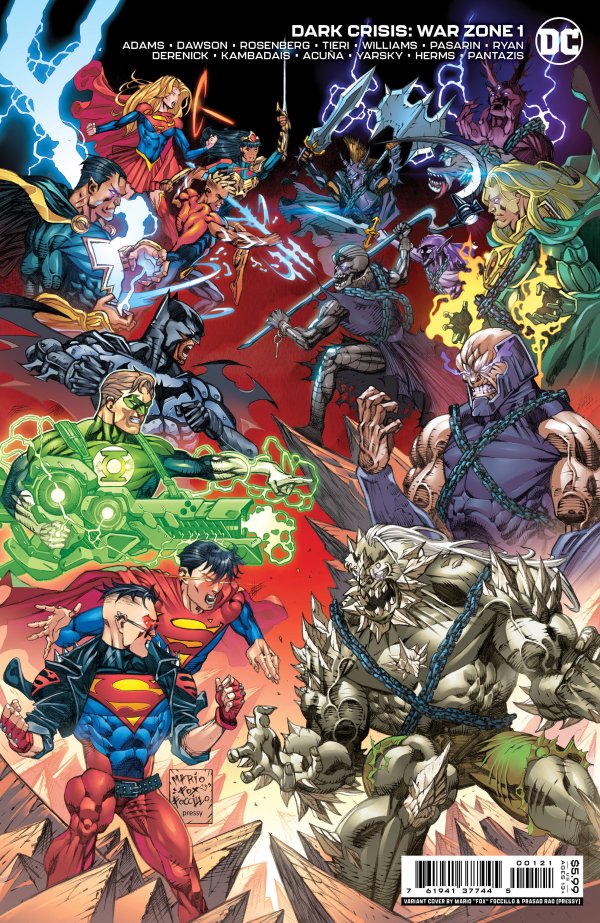 Dark Crisis: War Zone #1 Cover B Mario 'Fox' Foccillo & Prasad Rao Variant