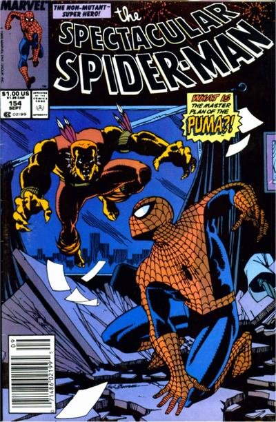 Peter Parker, The Spectacular Spider-Man #154 (1989) (Mid Grade)