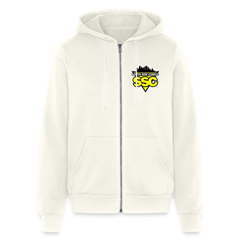 Store Logo Bella + Canvas Unisex Full Zip Hoodie - vintage white