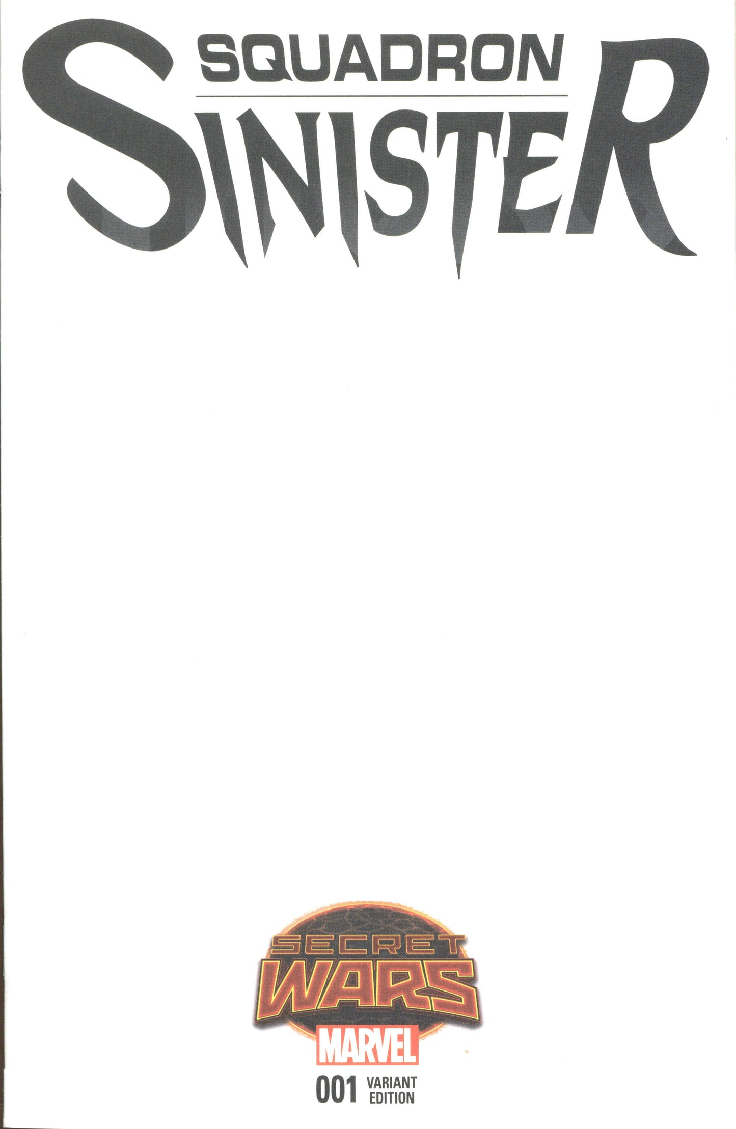 Squadron Sinister #1 Blank Variant