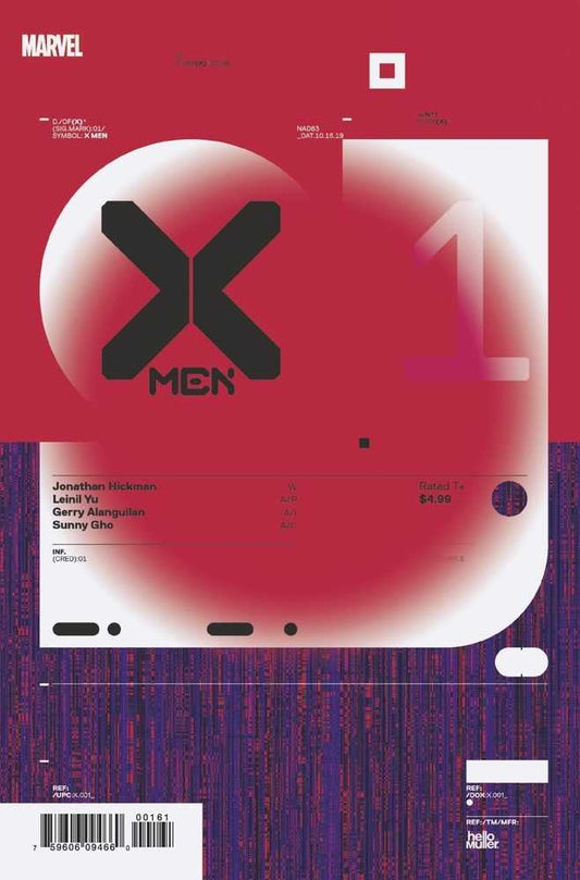 X-Men #1 Muller 1:10 Design Variant Dx