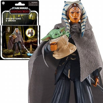 Ahsoka Tano & Grogu Star Wars Vintage Mandalorian 3-3/4in