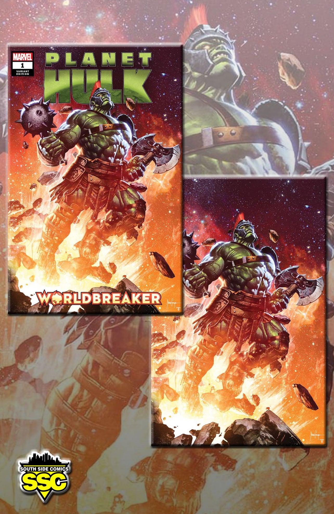 Planet Hulk Worldbreaker #1 Mico Suayan Variant Cover Set (11/30/22)