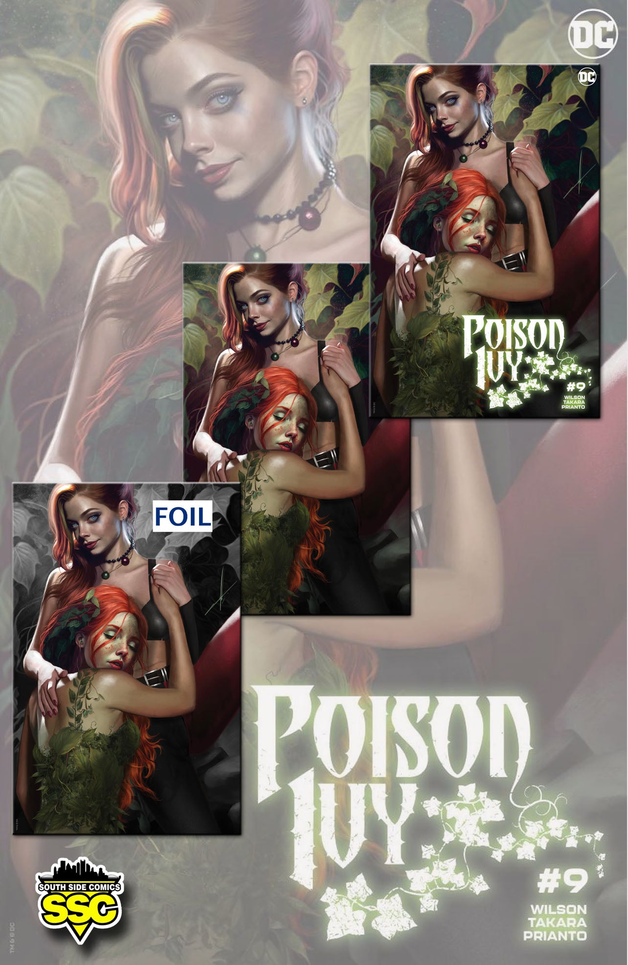 Poison Ivy #9 Carla Cohen Variant 3 Cover Set w/ Foil (2/8/23)