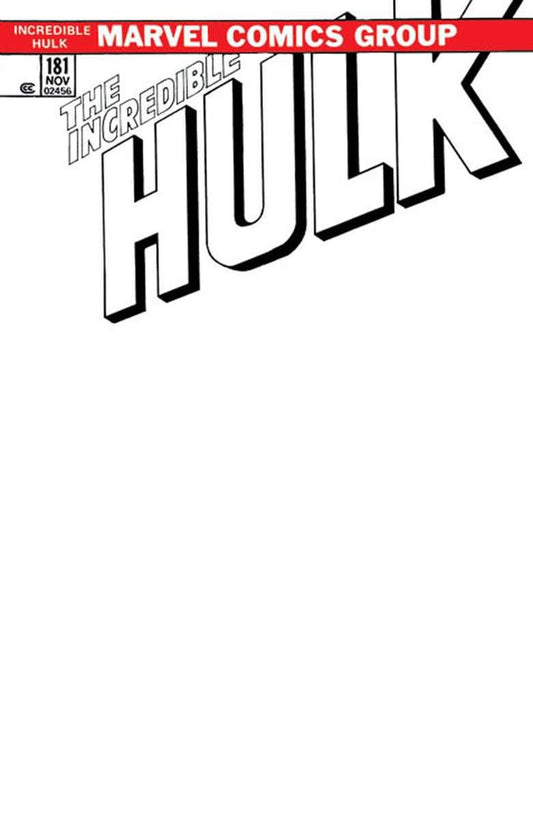 Incredible Hulk #181 Facsimile Edition Blank Variant (7/12/23)