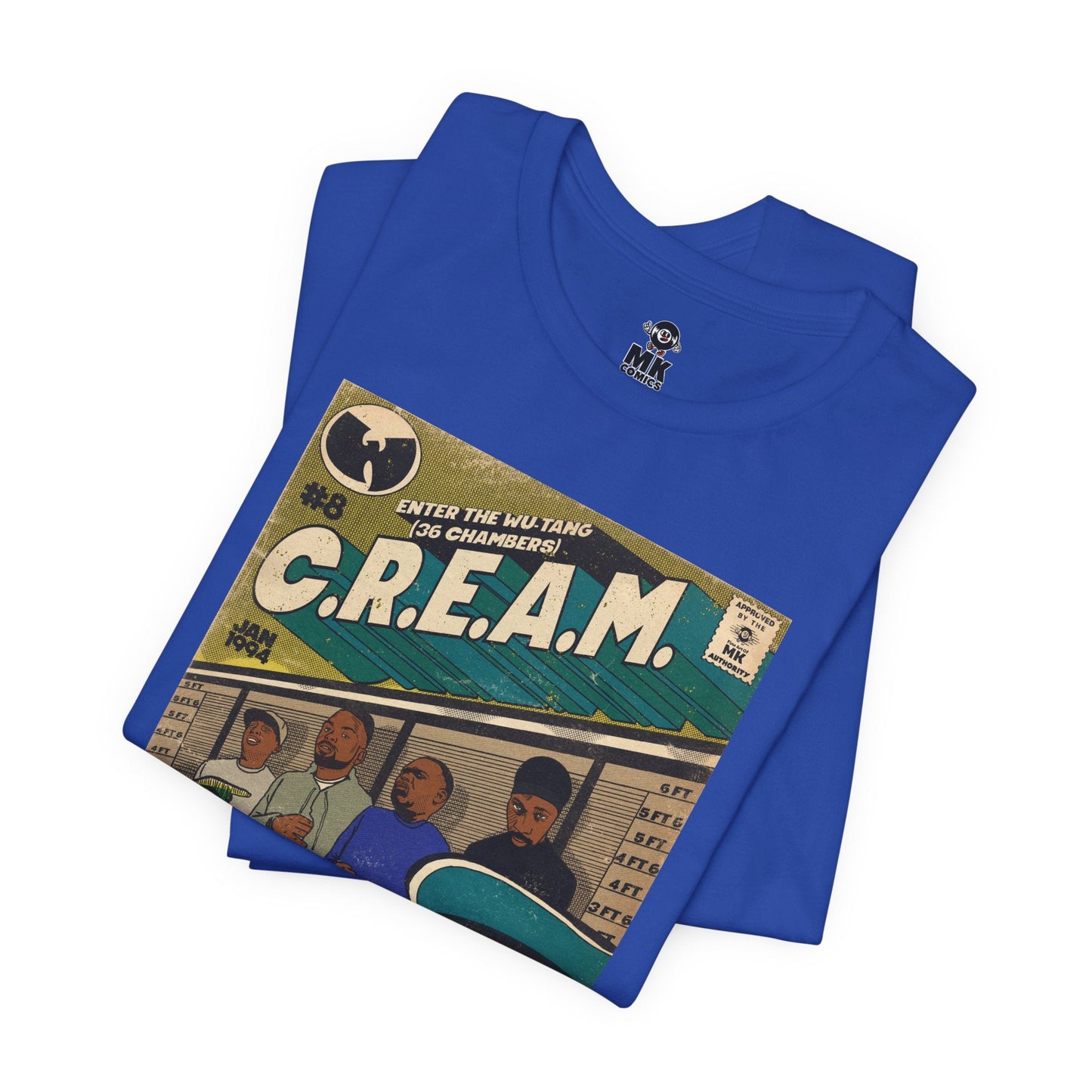 C.R.E.A.M - RZA, Meth, Rae, Deck - Unisex Jersey Short Sleeve Teem