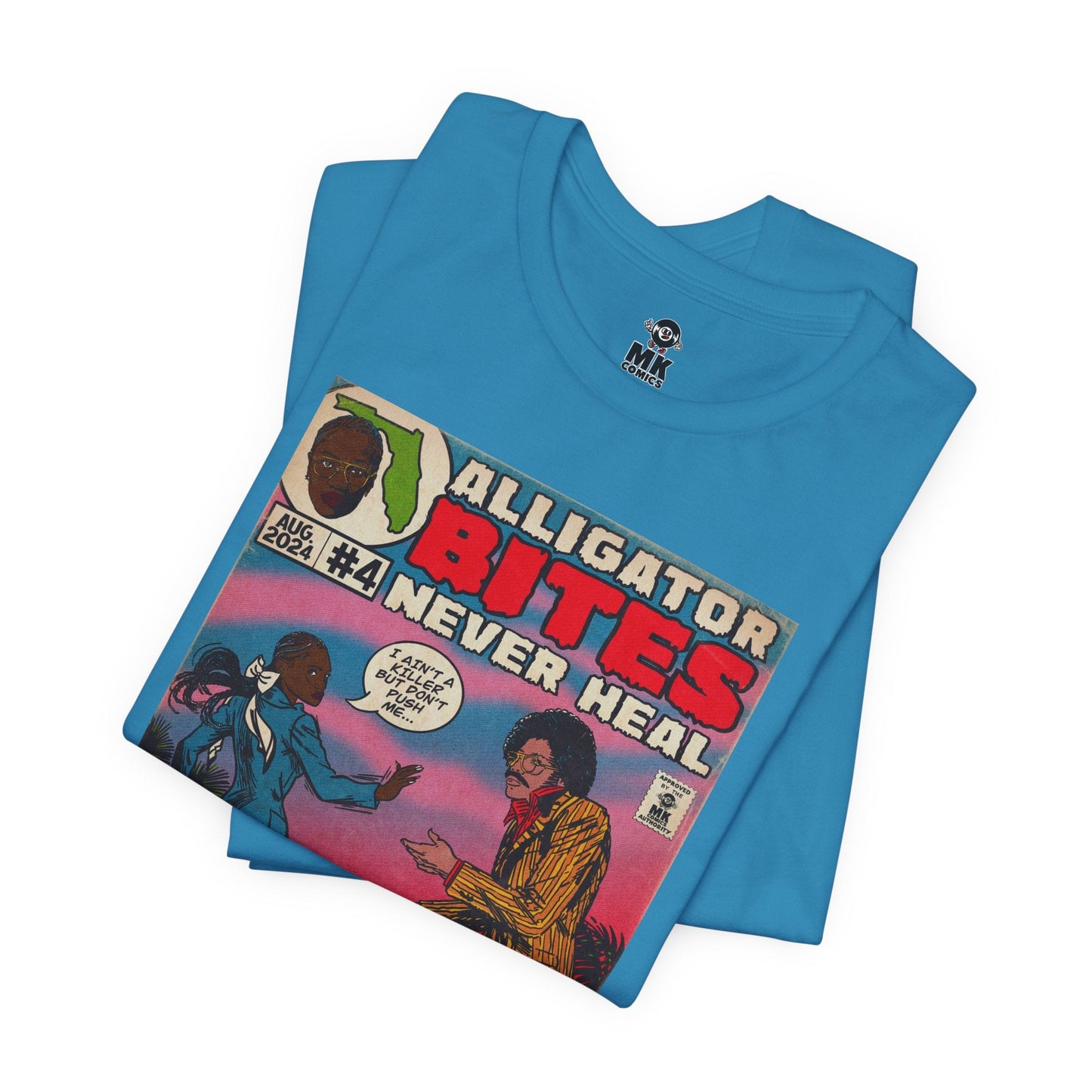 Denial is a River - Alligator Bites - Unisex Jersey Short Sleeve Tee