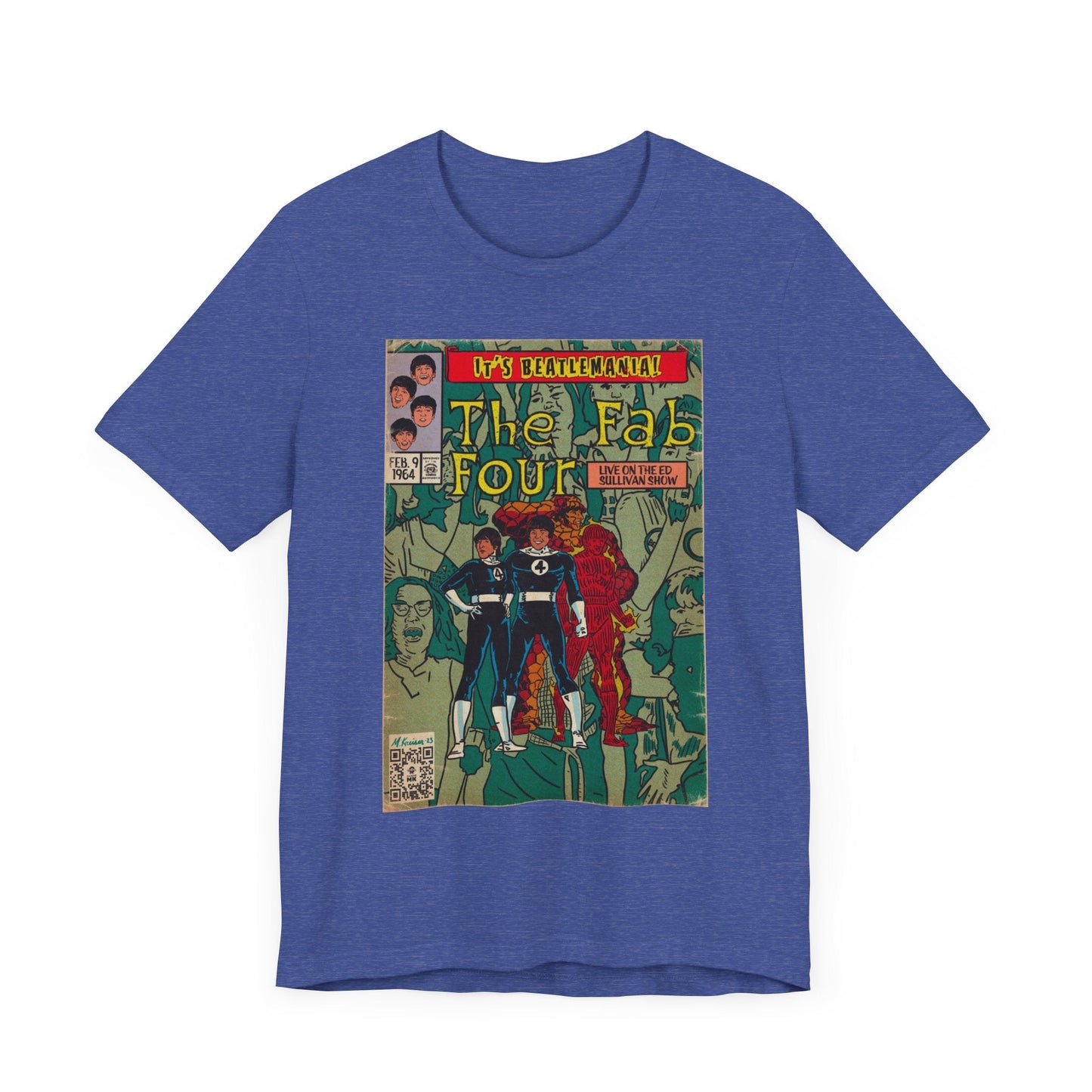 The Beatles - Beatlemania -  Unisex Jersey Short Sleeve Tee