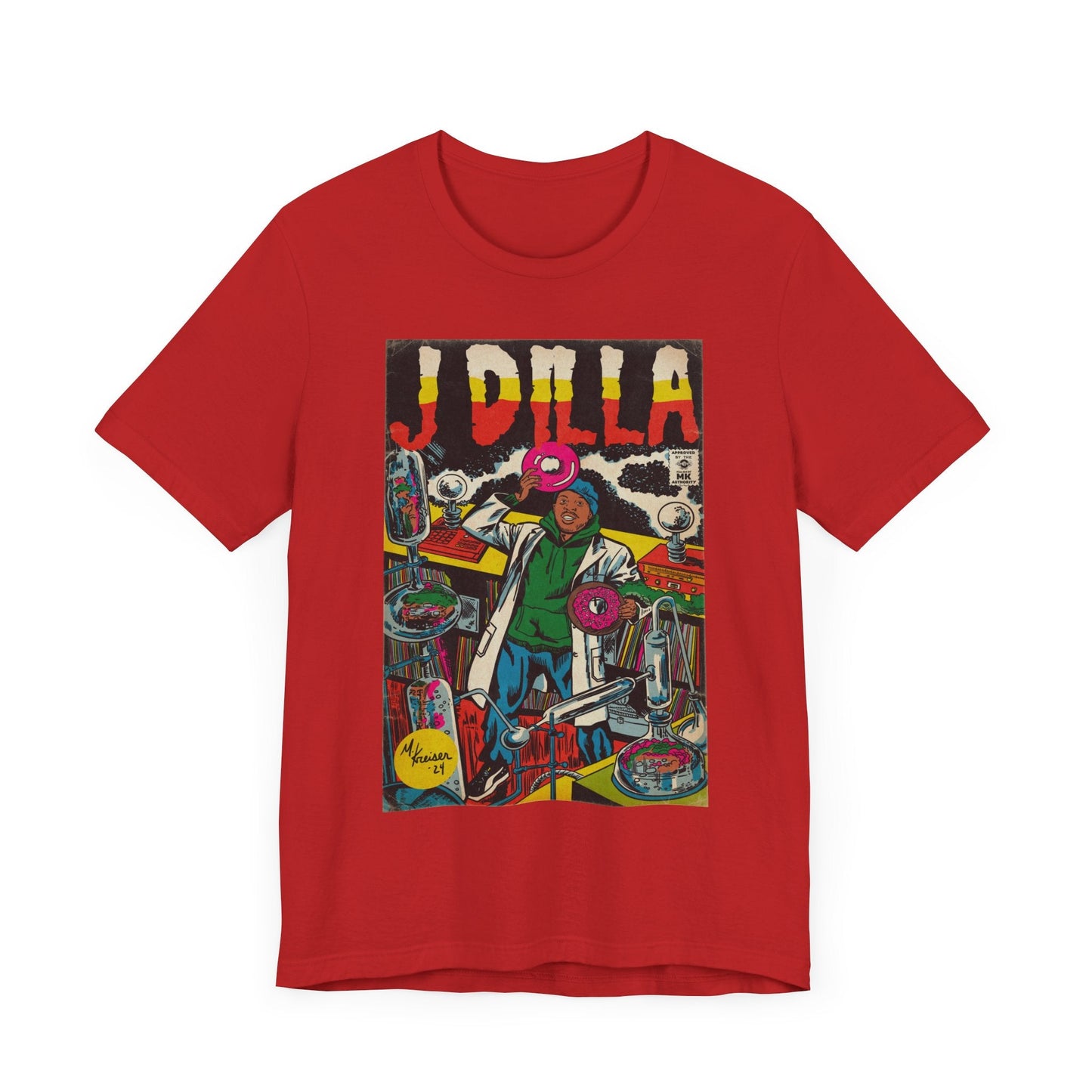 J Dilla - Comic Book Art - Unisex Jersey Short Sleeve Tee
