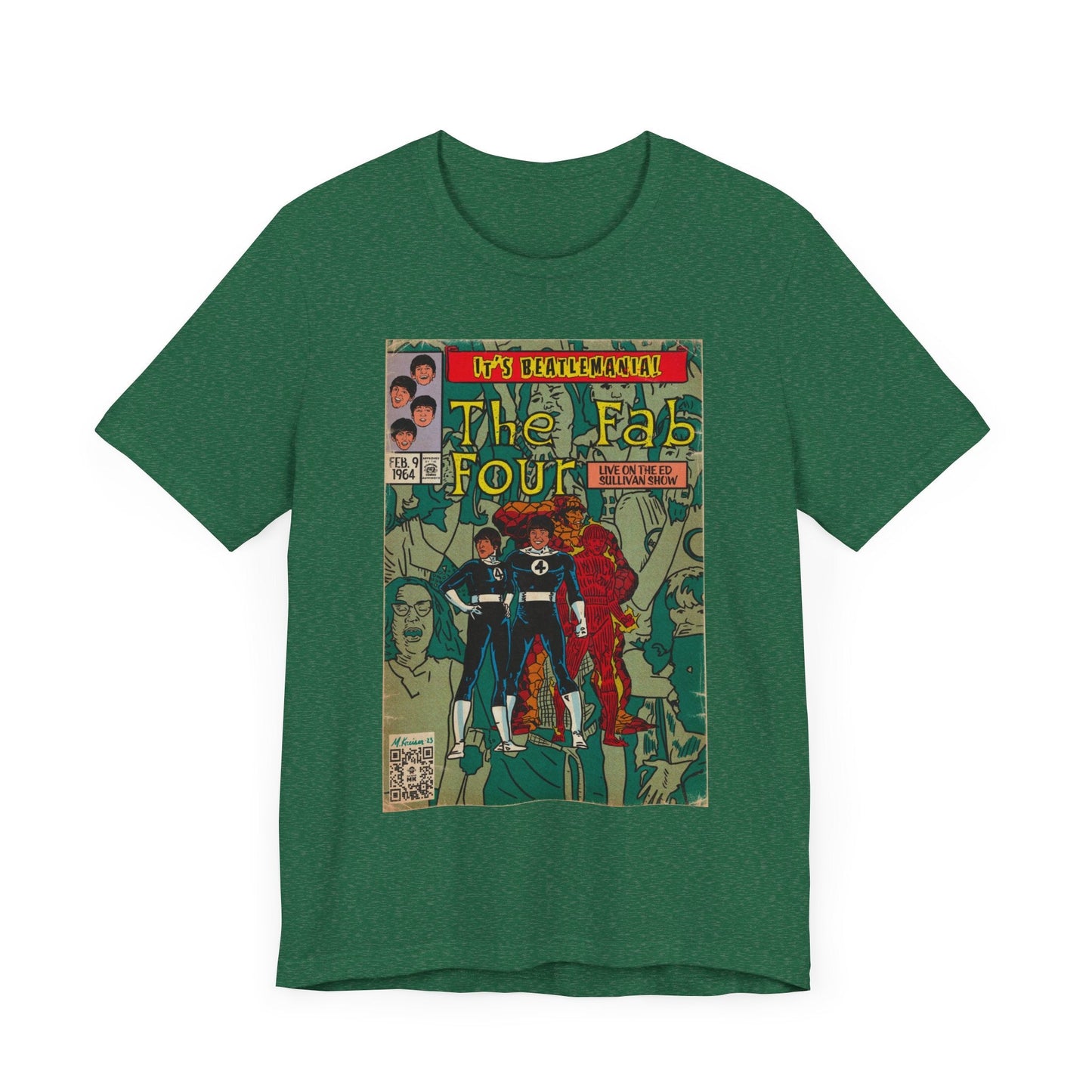 The Beatles - Beatlemania -  Unisex Jersey Short Sleeve Tee