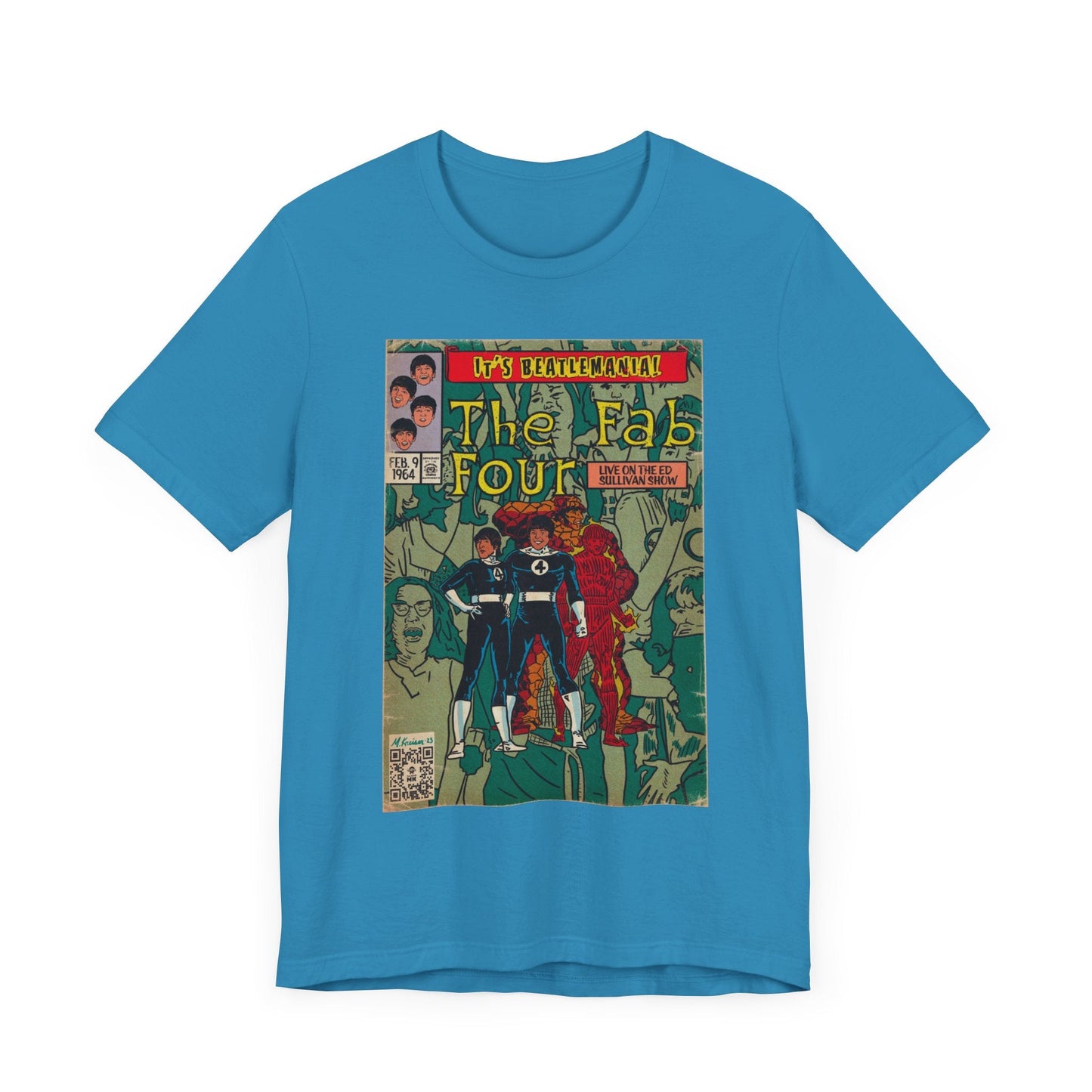 The Beatles - Beatlemania -  Unisex Jersey Short Sleeve Tee