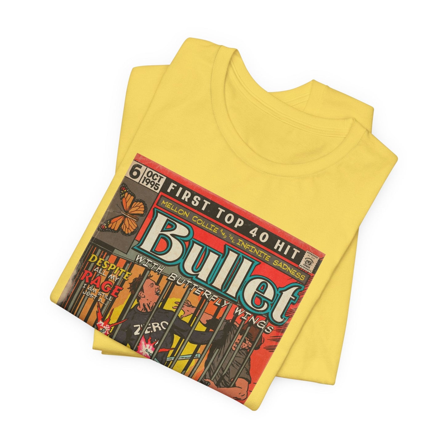 Bullet With Butterfly Wings - Unisex Jersey Short Sleeve Tee