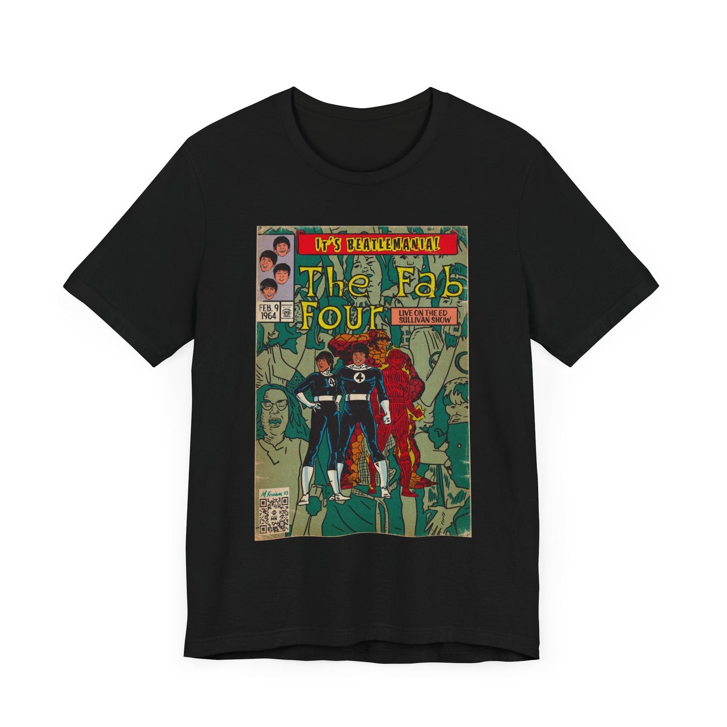 The Beatles - Beatlemania -  Unisex Jersey Short Sleeve Tee