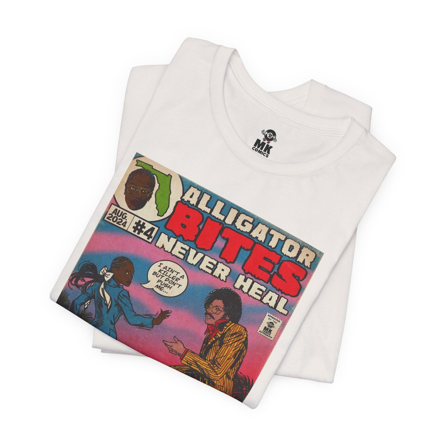 Denial is a River - Alligator Bites - Unisex Jersey Short Sleeve Tee