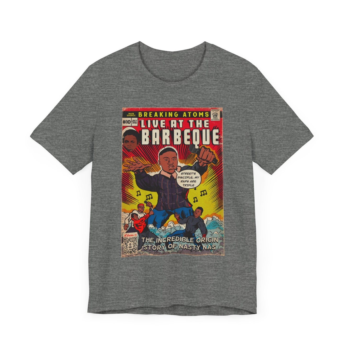 Main Source & Nas - Live at the Barbeque - Unisex Jersey Short Sleeve Tee