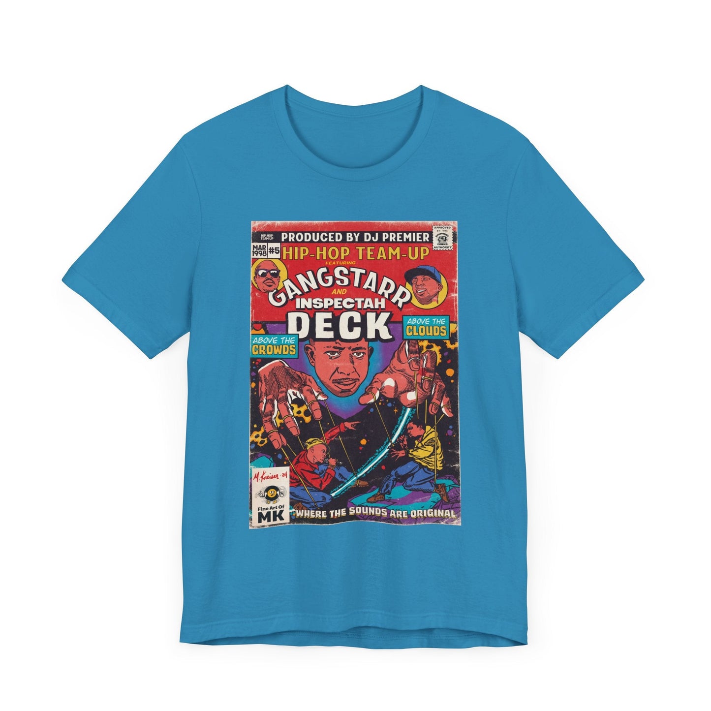 Gangstarr, INS Deck - Above The Clouds - Unisex Jersey Short Sleeve Tee