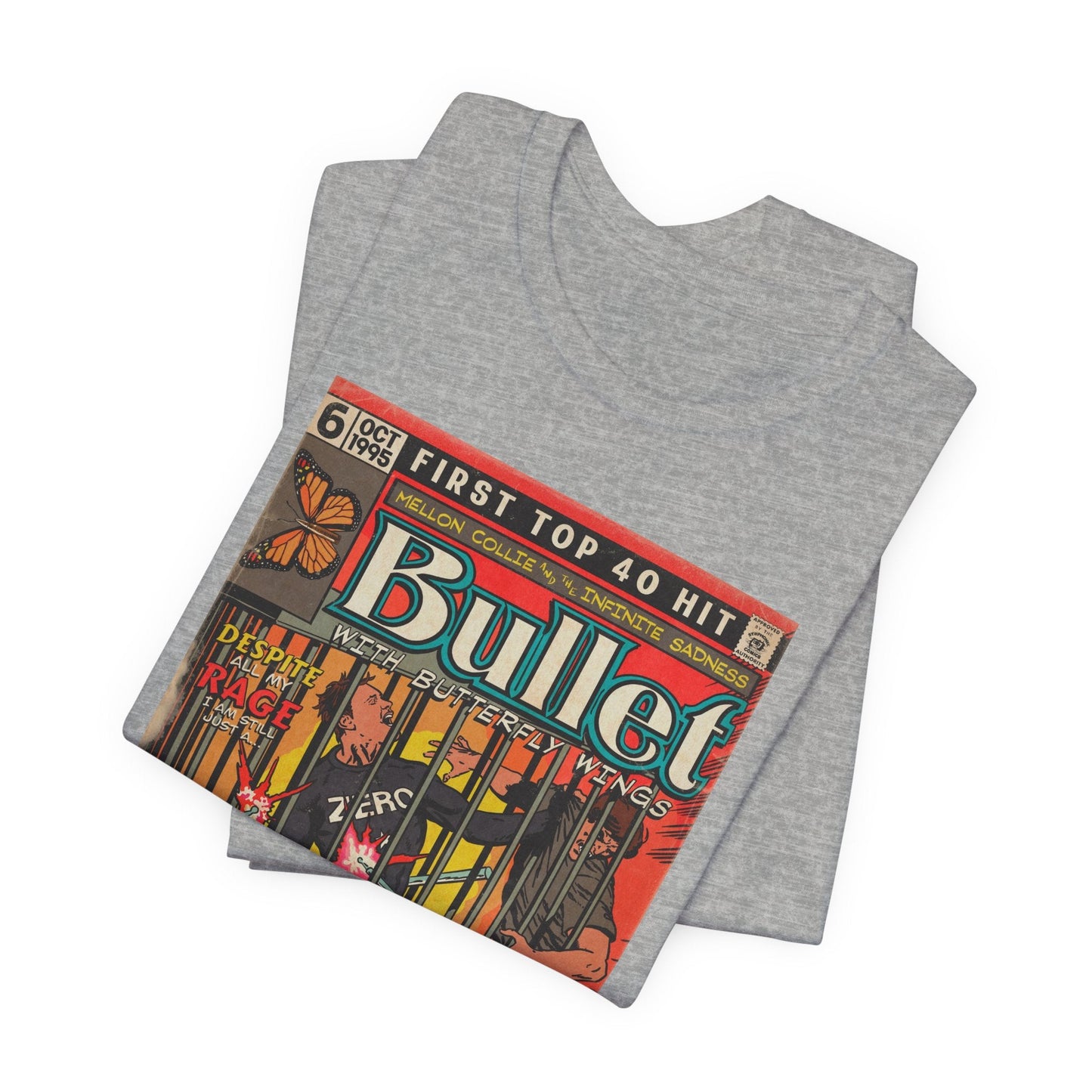 Bullet With Butterfly Wings - Unisex Jersey Short Sleeve Tee