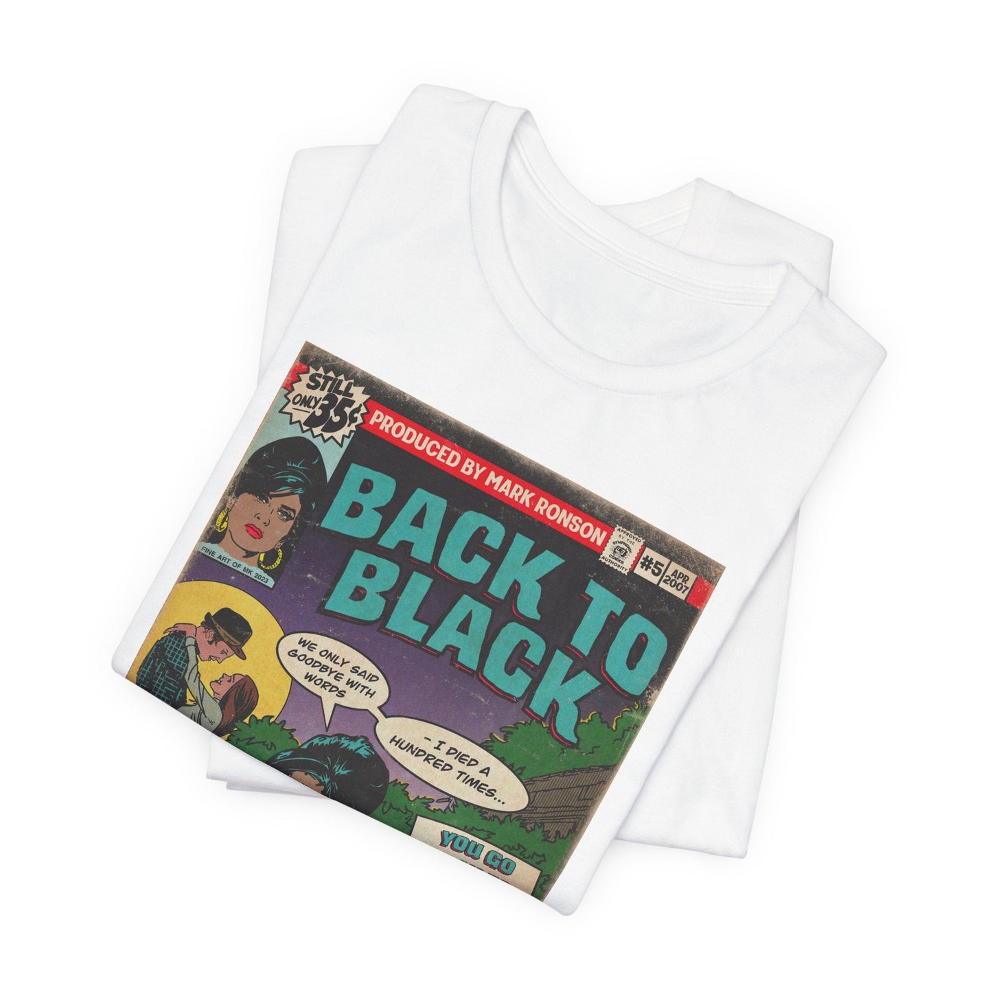 Amy Winehouse - Back to Black - Unisex Jersey Short Sleeve Tee