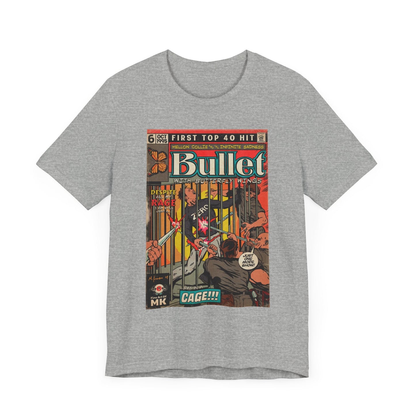 Bullet With Butterfly Wings - Unisex Jersey Short Sleeve Tee