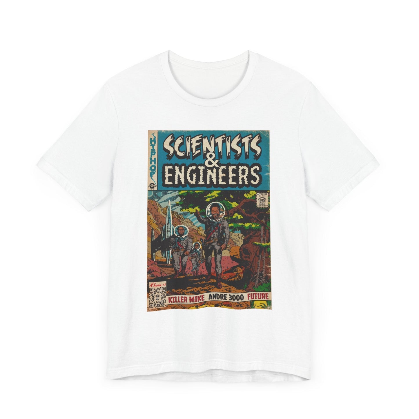 Killer Mike, Andre 3000, Future - Scientists & Engineers -Unisex Jersey Short Sleeve Tee