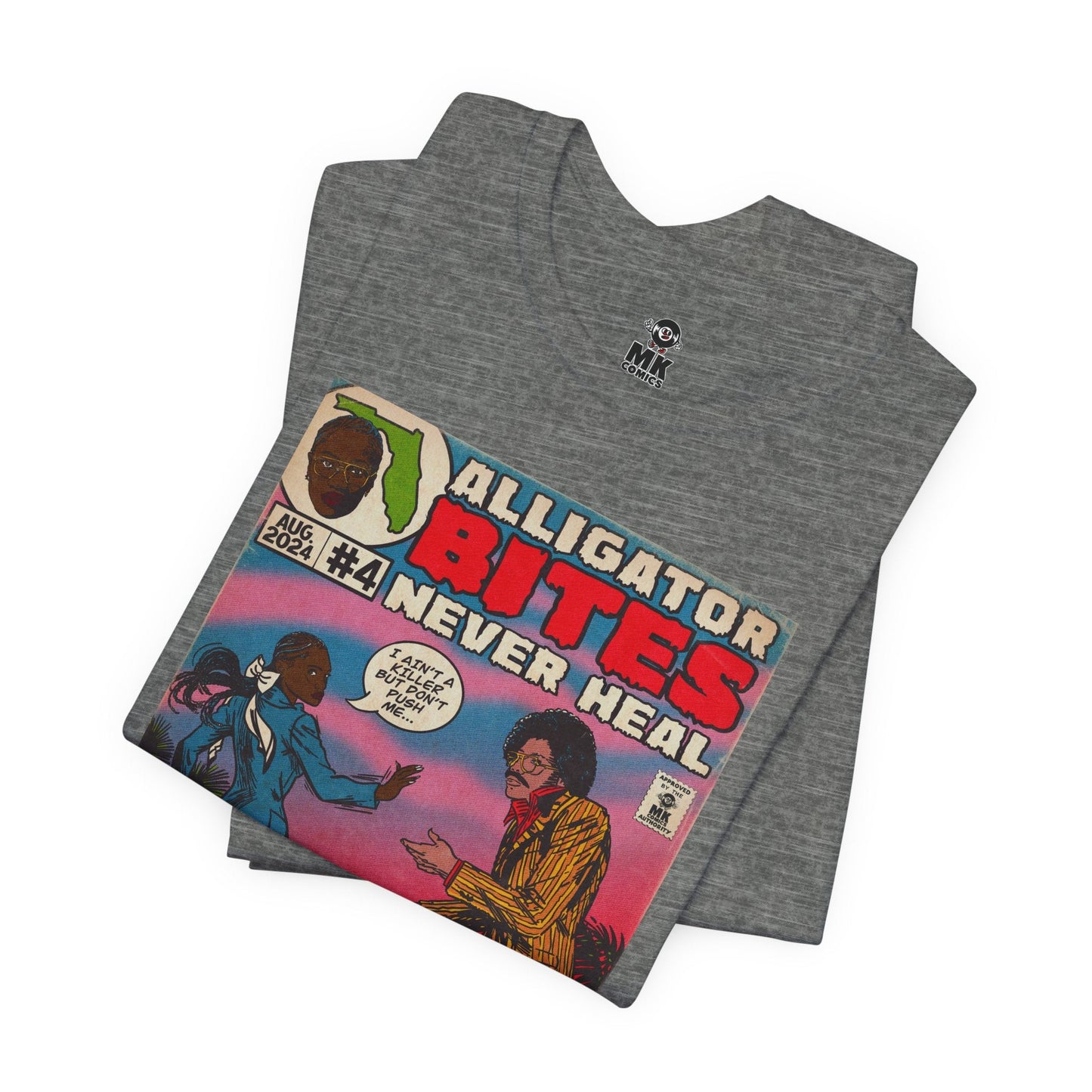 Denial is a River - Alligator Bites - Unisex Jersey Short Sleeve Tee