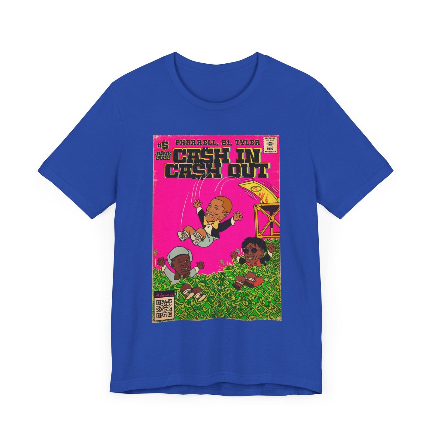 Pharrell, 21, & Tyler - Cash In Cash Out - Unisex Jersey Short Sleeve Tee