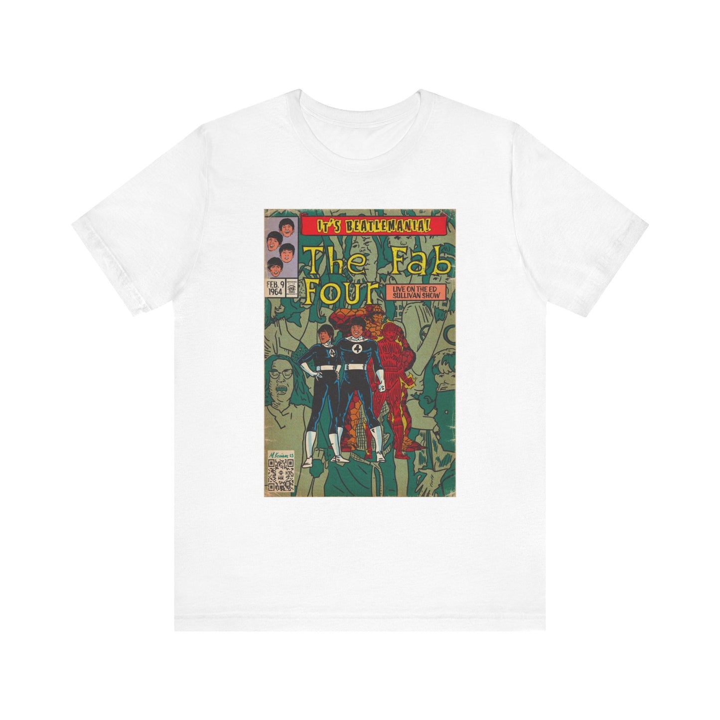 The Beatles - Beatlemania -  Unisex Jersey Short Sleeve Tee