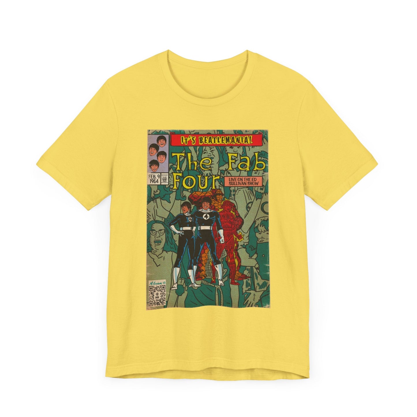 The Beatles - Beatlemania -  Unisex Jersey Short Sleeve Tee