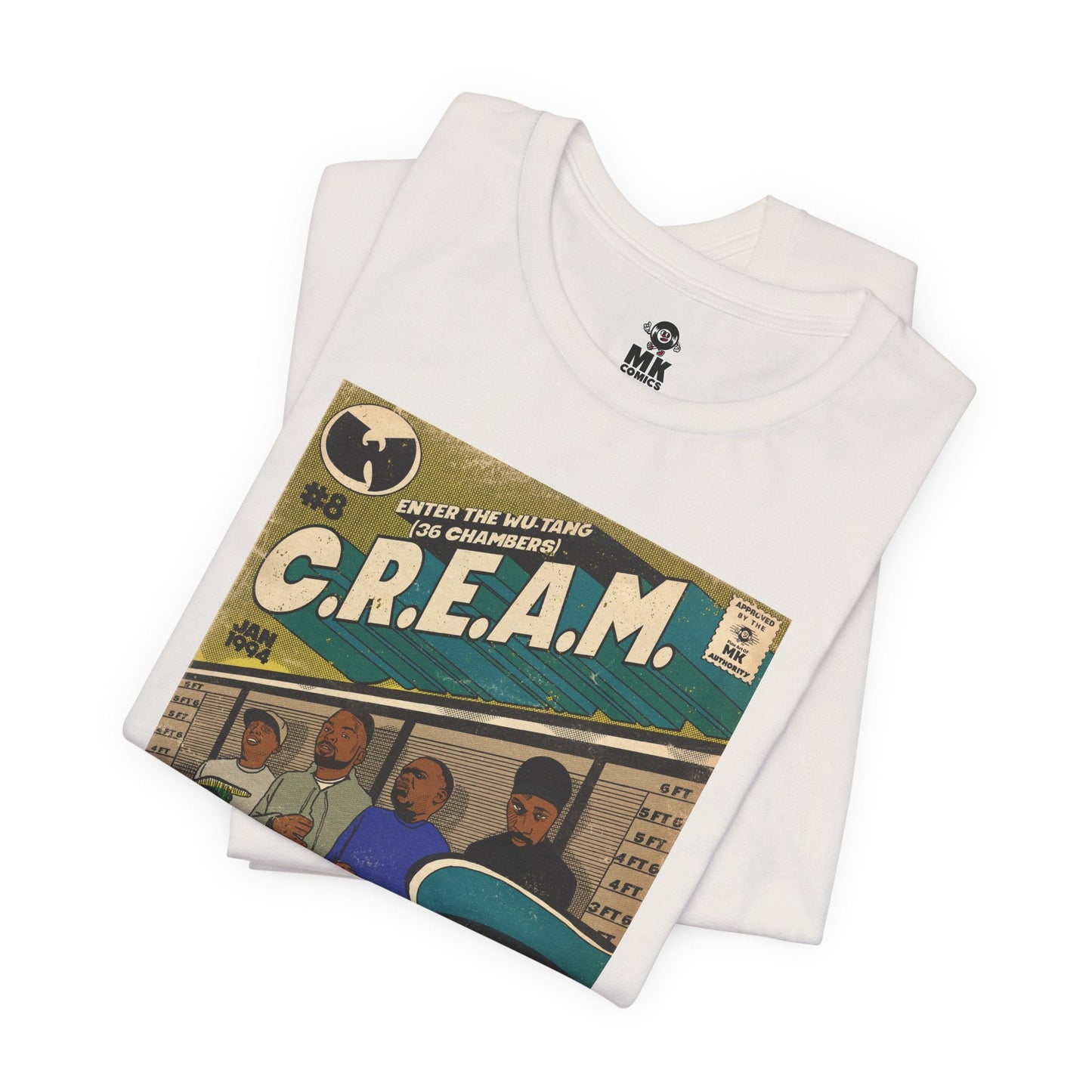 C.R.E.A.M - RZA, Meth, Rae, Deck - Unisex Jersey Short Sleeve Teem