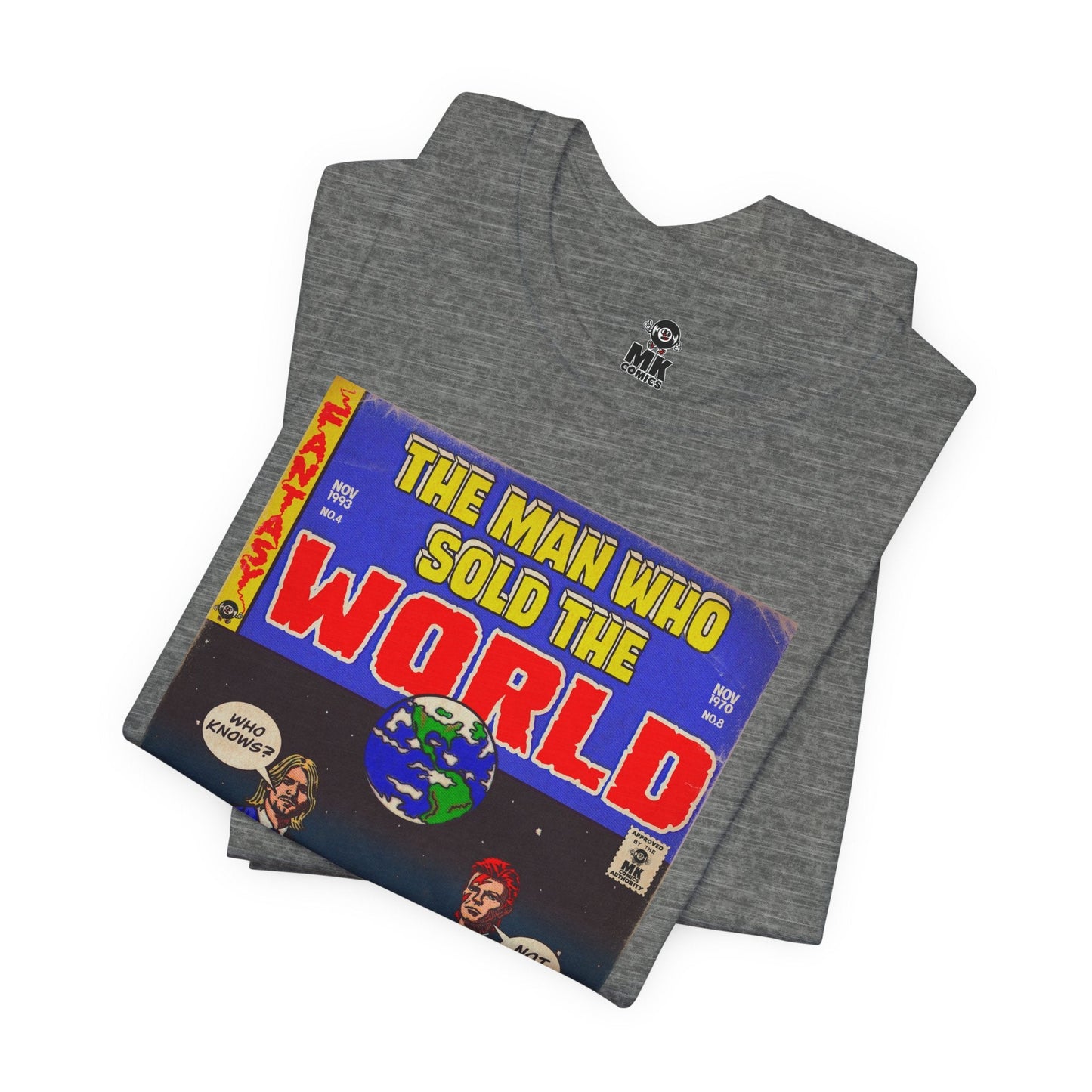 Bowie & Cobain - The Man Who Sold the World - Unisex Jersey Short Sleeve Tee