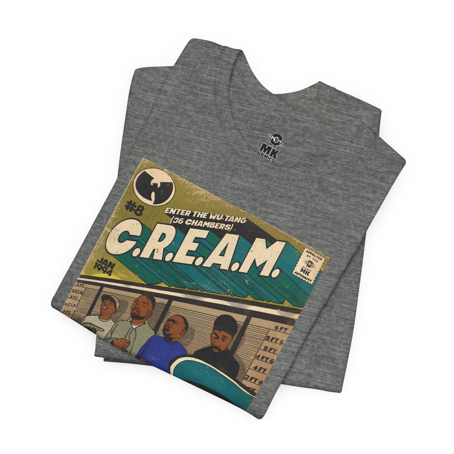 C.R.E.A.M - RZA, Meth, Rae, Deck - Unisex Jersey Short Sleeve Teem