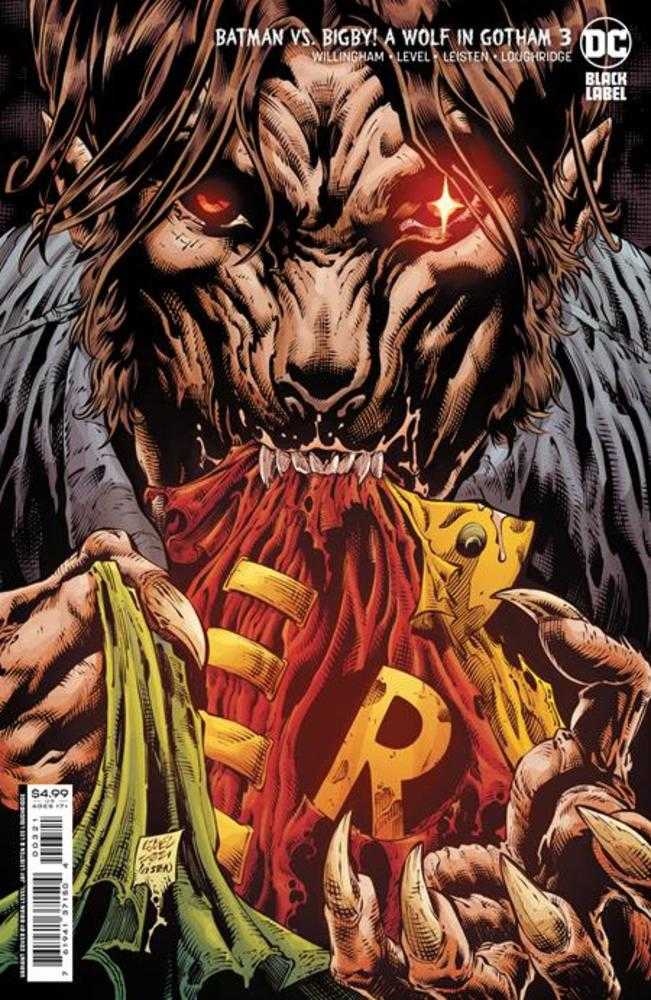 Batman vs Bigby A Wolf In Gotham #3 (Of 6) Cover B Brian Level & Jay Leisten Card Stock Variant (Mature)